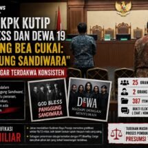 JAKSA KPK KUTIP GOD BLESS DAN DEWA 19 DI SIDANG BEA CUKAI: “PANGGUNG SANDIWARA” DAN PESAN AGAR TERDAKWA KONSISTEN