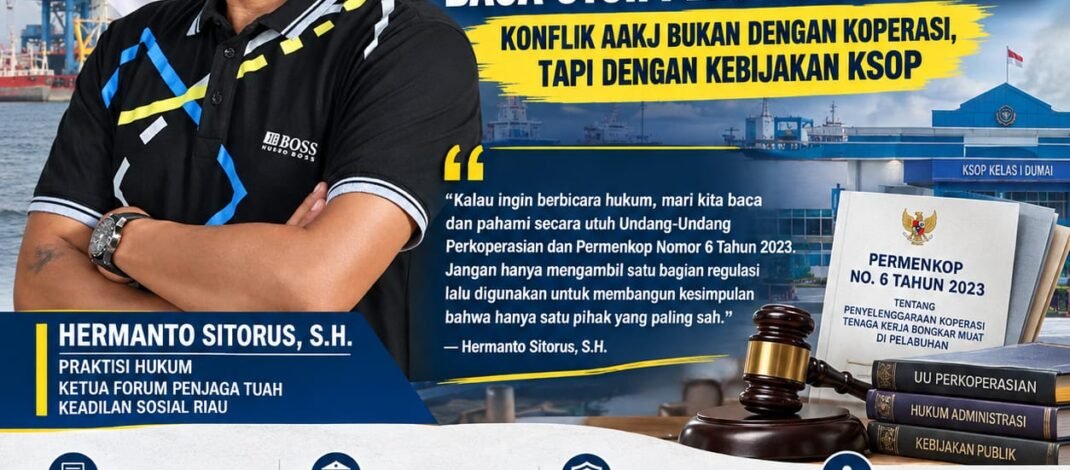 HERMANTO SITORUS: JANGAN KLAIM PALING SAH, BACA UTUH PERMENKOP 6/2023
