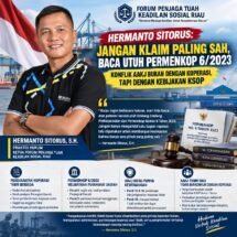 HERMANTO SITORUS: JANGAN KLAIM PALING SAH, BACA UTUH PERMENKOP 6/2023